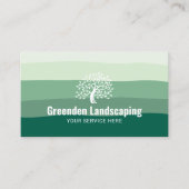 Landscapes für das Green Shades Tree-Logo von Rase Visitenkarte (Vorderseite)