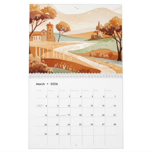 Landscapes Kalender (Mär 2026)