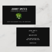 Landscapes & Lawncare Slogans Business Cards Visitenkarte (Vorne/Hinten)