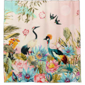 Landscapes of birds in paradise duschvorhang (Vorderseite)