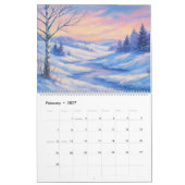Landscapes of the seasons Template Kalender (Feb 2027)