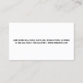 Landscapes schneiden Gras | Baumlogo Visitenkarte (Rückseite)