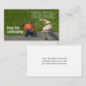 Landscapes schneiden Gras | Luftaufnahme Visitenkarte (Vorne/Hinten)