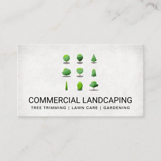 Landscaping Architect | Baumformen Visitenkarte (Vorderseite)