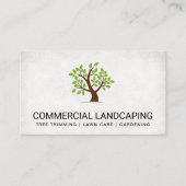 Landscaping Architect | Baumlogo Visitenkarte (Vorderseite)
