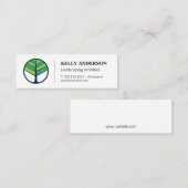 Landscaping Architect | Baumschneidemdienst Mini Visitenkarte (Vorne/Hinten)