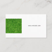 Landscaping Architect | Gras | Baumsymbol Visitenkarte (Rückseite)