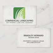 Landscaping Architect | Gras-Logo Visitenkarte (Vorne/Hinten)