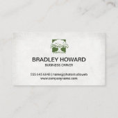 Landscaping Architect | Großbaum-Logo Visitenkarte (Rückseite)