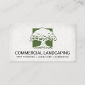 Landscaping Architect | Großbaum-Logo Visitenkarte (Vorderseite)
