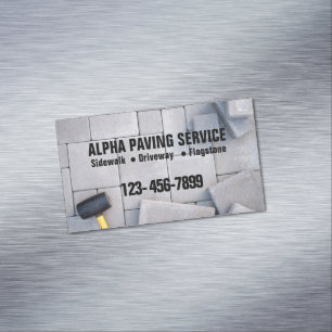 Landscaping Brick Paver Paving Stone Mauerwerk Magnetische Visitenkarte