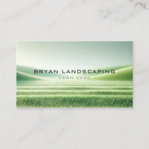 Landscaping Business Card - Clean Grass Design Visitenkarte
