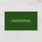 Landscaping Business Card Visitenkarte (Rückseite)