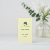 Landscaping Business Card Visitenkarte (Stehend Vorderseite)