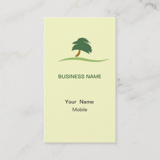 Landscaping Business Card Visitenkarte (Vorderseite)
