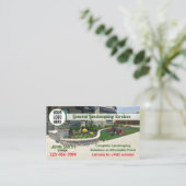 Landscaping Business Card Visitenkarte (Stehend Vorderseite)