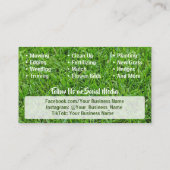 Landscaping Business Card Visitenkarte (Rückseite)