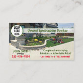Landscaping Business Card Visitenkarte (Vorderseite)