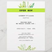 Landscaping der modernen Rasenpflege Flyer (Hinten)