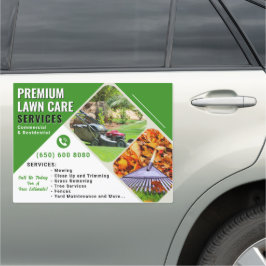 Landscaping des Rasenpflegedienstes Auto Magnet