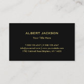 Landscaping für Black Gold Tree Logos Visitenkarte (Rückseite)