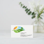 Landscaping Garden Background Visitenkarte (Stehend Vorderseite)