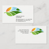 Landscaping Garden Background Visitenkarte (Vorne/Hinten)