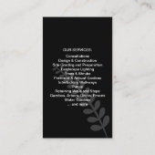 Landscaping Garden Business Card Visitenkarte (Rückseite)