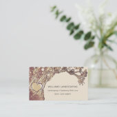 Landscaping Gartenbaum QR Code Visitenkarte (Stehend Vorderseite)