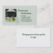 Landscaping Gazebo Business Card Visitenkarte (Vorne/Hinten)