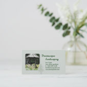 Landscaping Gazebo Business Card Visitenkarte (Stehend Vorderseite)