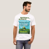 Landscaping Gras Cutting in der Pflege T-Shirt (Vorne ganz)