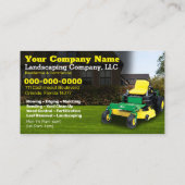 Landscaping Grass Cutting Business Card Visitenkarte (Rückseite)