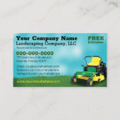 Landscaping Grass Cutting Business Card Visitenkarte (Vorderseite)