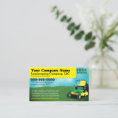 Landscaping Grass Cutting Business Card Visitenkarte (Stehend Vorderseite)