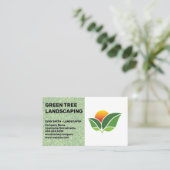 Landscaping | Green Grass Cut | Topiary Visitenkarte (Stehend Vorderseite)