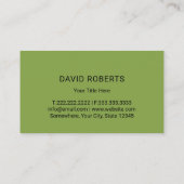 Landscaping Green Shades Beruflich Lawn Care Visitenkarte (Rückseite)