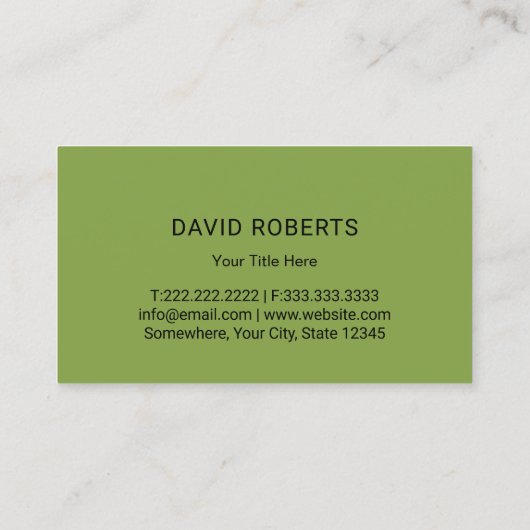 Landscaping Green Shades Beruflich Lawn Care Visitenkarte (Rückseite)