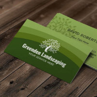 Landscaping Green Shades Tree Logo Rasenpflege