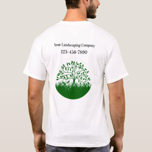 Landscaping Lawn Business Logos Arbeit Tee Shirts