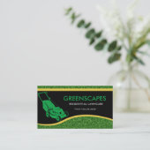 Landscaping Lawn Care Business Card Visitenkarte (Stehend Vorderseite)