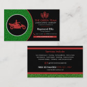 Landscaping Lawn Care Business Card Visitenkarte (Vorne/Hinten)