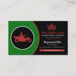 Landscaping Lawn Care Business Card Visitenkarte