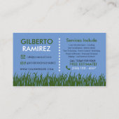 Landscaping Lawn Care Business Card Visitenkarte (Rückseite)