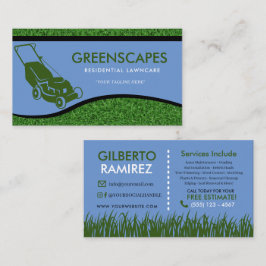 Landscaping Lawn Care Business Card Visitenkarte