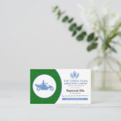 Landscaping Lawn Care Business Card Visitenkarte (Stehend Vorderseite)