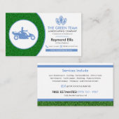Landscaping Lawn Care Business Card Visitenkarte (Vorne/Hinten)