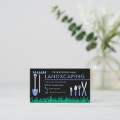 Landscaping Lawn Care Business Card Visitenkarte (Stehend Vorderseite)