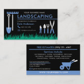 Landscaping Lawn Care Business Card Visitenkarte (Vorne/Hinten)