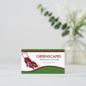 Landscaping Lawn Care Business Card Visitenkarte (Stehend Vorderseite)